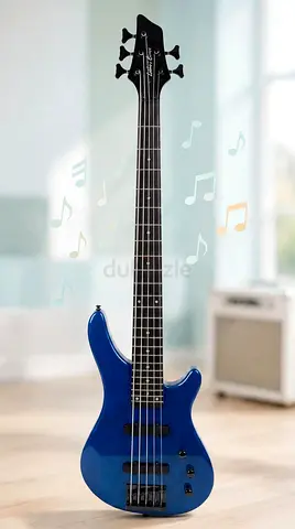 Luckystar five string bass guitar- Royal Blue