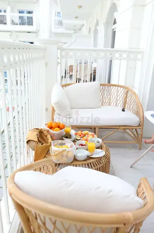 Rattan Balcony Sofa Set with Cushions — 2-Seater and 2 Chairs