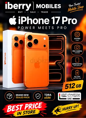 Apple iPhone 17 Pro 512GB — Brand New Sealed (Orange)