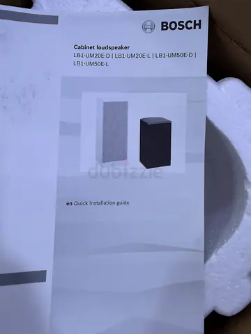 Bosch Cabinet Loudspeaker (manual shown) - LB1-UW05/ LB1-UW30. BRAND NEW