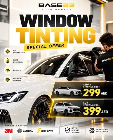 Car Window Tinting Special Offer – Sedan from AED 299 | SUV from AED 399