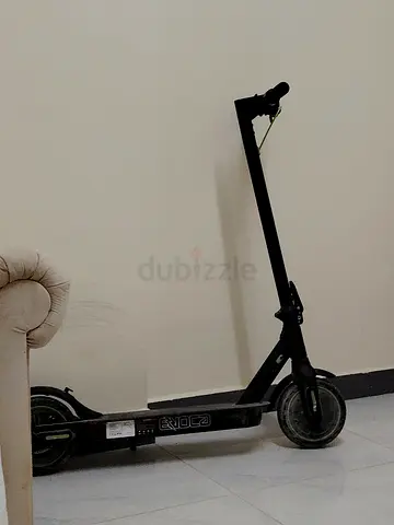 Used black electric scooter - compact foldable city e-scooter