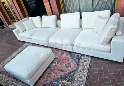 5 Piece Marina Home Modern sofa with footstool