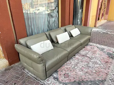 Original Leather three seater sofa