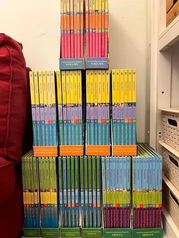 12 set of books(6x1set each) of children Skills,Knowledge & Values edition