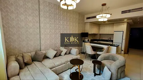 Furnished 1BR | DAMAC Ghalia | Balcony & Pool Access