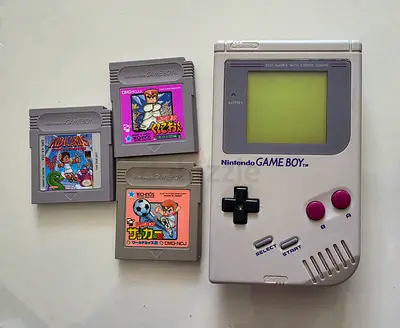 Original Nintendo GameBoy Classic with 3 Game Cartridges