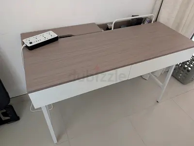 Vista two-drawer study desk with cable/Socket management — new condition