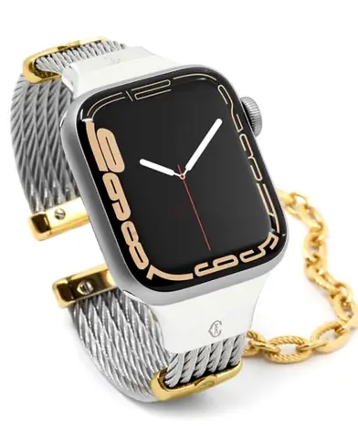 Apple watch Series 8 and Charriol Geneva St Tropez Apple watch bracelet