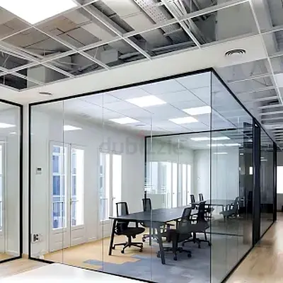 Aluminum, Glass Installation and Services - Aluminum and Glass Partitions Frames, Windows, Doors