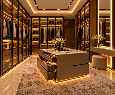 Luxury Walk-In Closet | Custom Glass Wardrobes | Special Offer