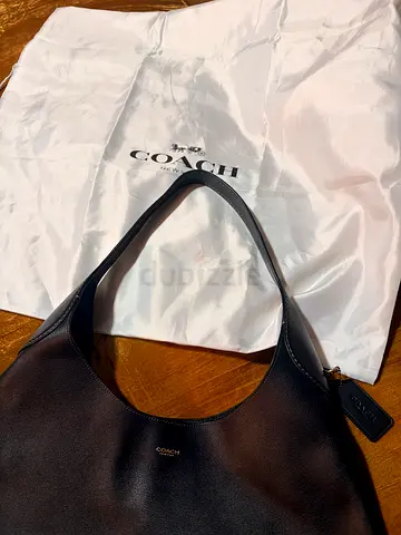 Authentic Coach Brooklyn 39 Black Leather Shoulder Bag with Dust Bag - Good Condition