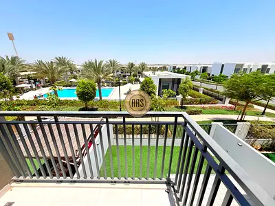 SINGLE ROW 3BR+MAID VILLA FACING TO PARK AND POOL JUST 165K
