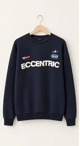 Navy casual crewneck sweatshirt, size M (good condition)