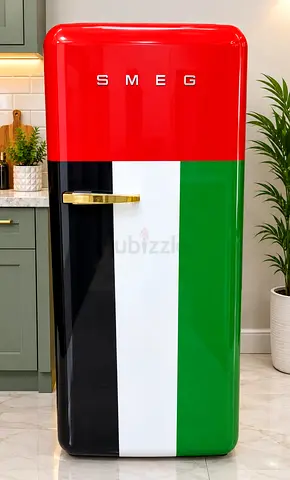 SMEG Retro Refrigerator in UAE Flag Colors — Excellent Condition