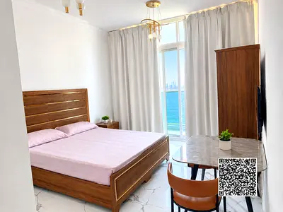 🌊 Studio Sea View Balcony| Sold Furnished |Currently Rented AED 27K/Year | Prime Location | ol, Gym & Parking| 3 installments -3 Months Plan Flexible