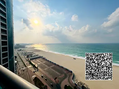Fully furnished 3 Bhk available for rent in Ajman corniche residence tower