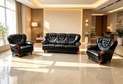 Sofa Leather Leather 5 Seater