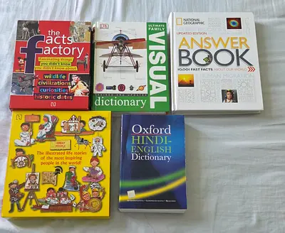 Several Factbooks in hardcover and perfect condition