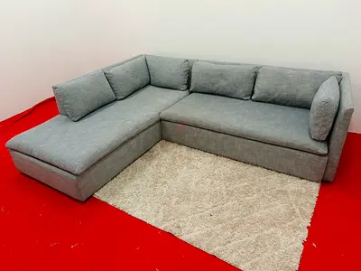 Pottery barn gray color lshape sofa for sale