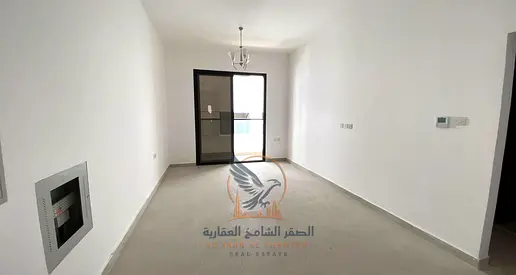 شقة غرفة وصالة للإيجار في الجرف 3 عجمان أول ساكن بالقرب من السوق الصيني وممشى الباهية