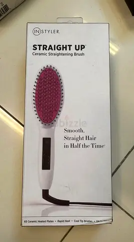 InStyler Straight Up Ceramic Straightening Brush - White (unused, boxed)