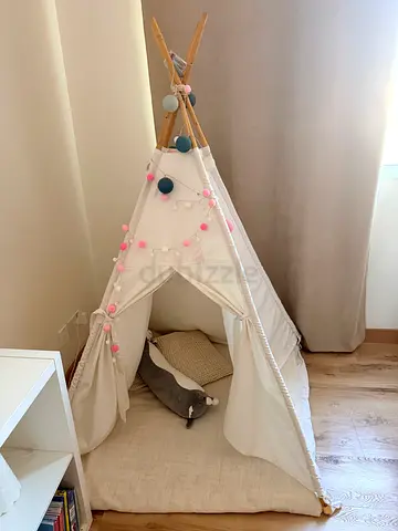 Large Linen Teepee Tent for Kids