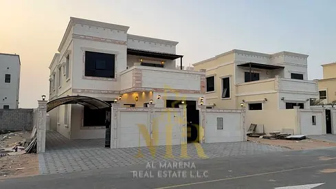 Modern villa located next to Al Qabail Mall, overlooking Sheikh Mohammed bin Zayed Road. Prime loca