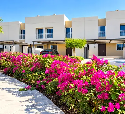 Corner villa for rent in Al Zahia, Sharjah. Fully furnished, 4 bedrooms, maid's room, free parking, gym and pool. Prime location near all services.