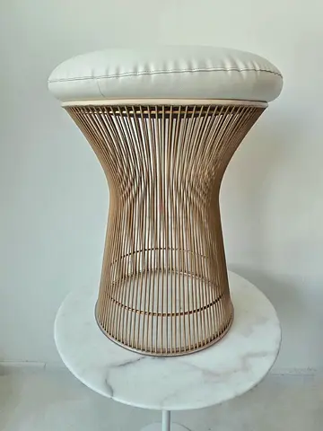 Knoll Platner Stool by Warren Platner - 18k Gold Plated