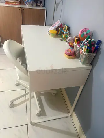 desk and chair