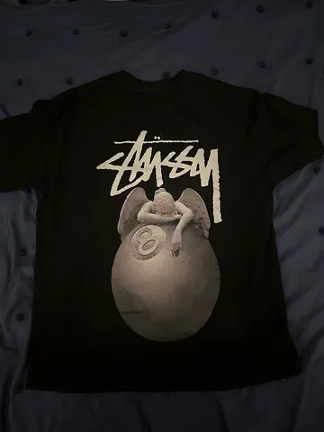 Black Stussy graphic t-shirt