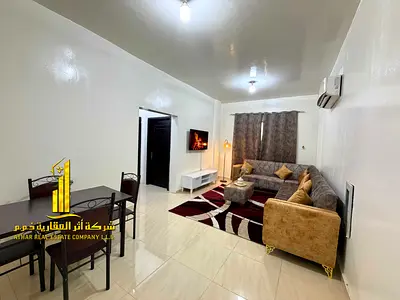 شقه فاخره ثاني ساكن. غرفه وصاله مع بلكونه مفتوحه.عجمان المويهات 2. مفروش بالكامل للإيجار الشهري✨الإيجار يشمل الفواتير والإنترنت وموقف