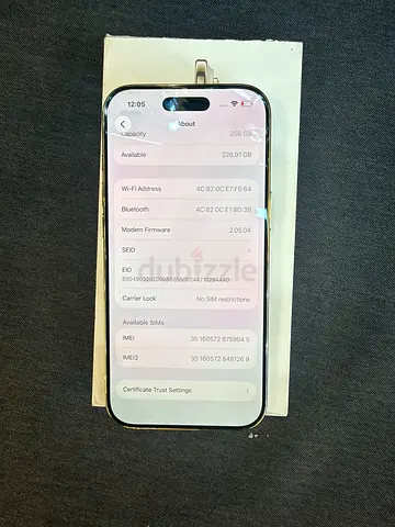 17AIR 257gb 100🔋