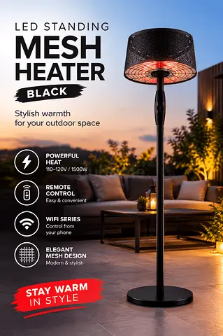 Outdoor Patio Heater - Standing Electric/Infrared Heater (Good Condition)