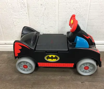 Kids Batman Push Ride-On Car — Black, Good Used Condition