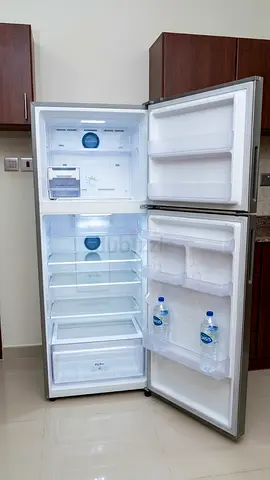Samsung 393L Top Mount Refrigerator Double Door Inverter Stainless Steel Silver