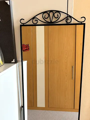 Full-length Black Metal Framed Mirror