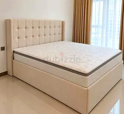 Premium Quality Brand New Luxury cotton fabric Queen Bed Available