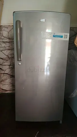 Single-door silver refrigerator - good working condition