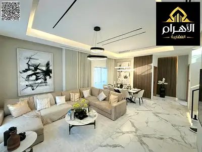 Modern villa in Al Helio, located near Safir Hypermarket and the Dubai exit. The property spans 3,8