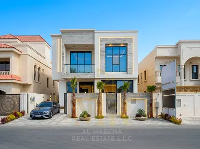 Villa for sale in a prime location with luxurious finishes, including water, electricity, and air conditioning – directly from the owner – freehold.