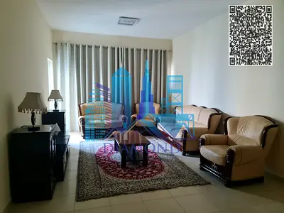 شقه غرفتين و صاله مع الاثاث للبيع تكملة أقساط بأبراج عجمان وان  .