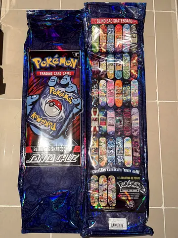 Pokemon x Santa Cruz skateboard deck blind bag