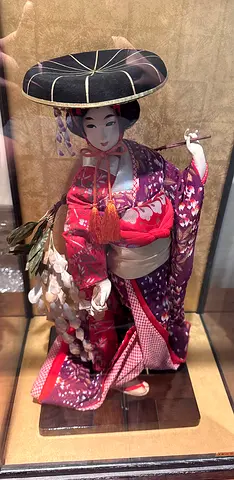 Antique Japanese doll in box