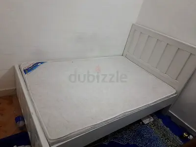 Double bed with mattress
