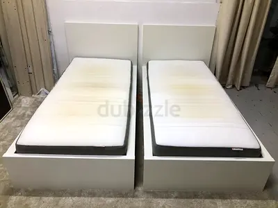IKEA TWINS BED WITH MATTRESSES