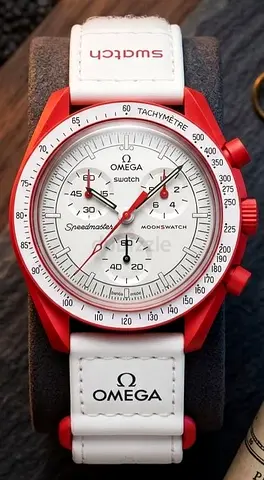 Omega x Swatch MoonSwatch (Red/White) All over UAE with Cash on Delivery Available