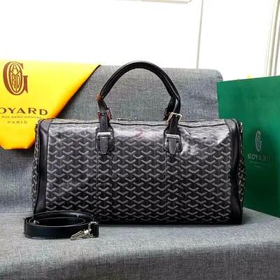 Goyard duffle gray bag