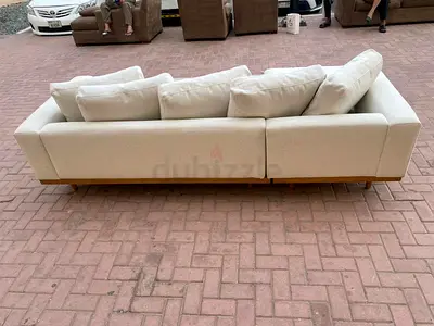 Perfect Condition West Elm Newport L Shape Sofa Beige